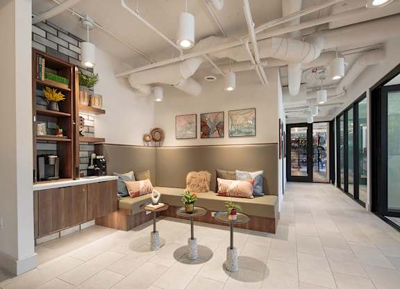 Leasing Center Lobby at il Palazzo Apartments in San Diego CA