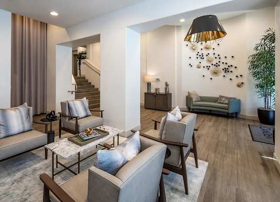 Leasing lobby at Caprielle Apartments in San Diego CA