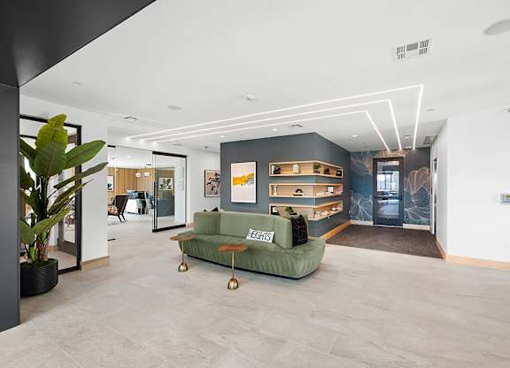 Leasing lobby at East Bend Apartments in Houston TX