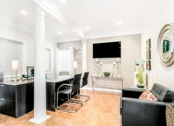 Leasing office desk at Landmark at Wynton Pointe Apartment Homes in Nashville TN