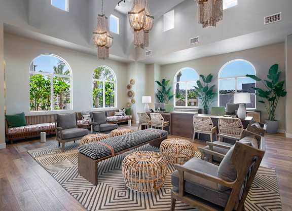 Leasing Office Lobby at The Seaton Apartments in San Diego CA