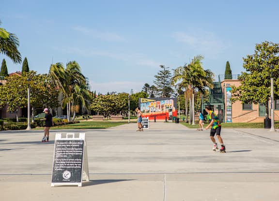 Liberty Station Walkway and MuralNear Bevel Apartments in San Diego CA