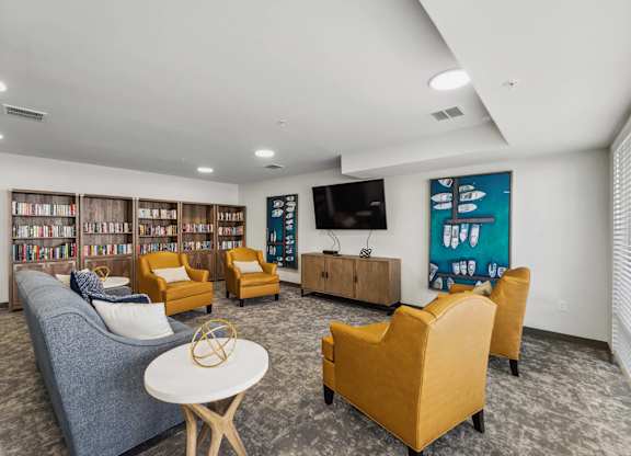 Library at Auburn Court Apartments in Auburn WA