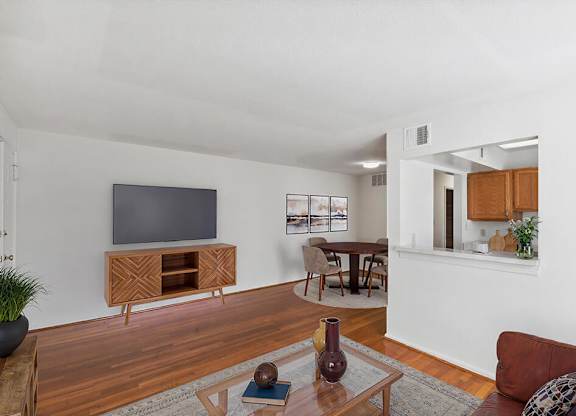 Living and dining area at Patrick Henry Apartments Arlington VA