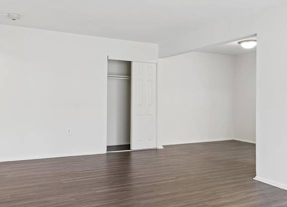 Living room and dining area at Oakfield Apartment Homes in Wheaton MD