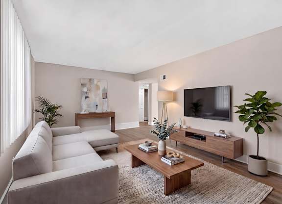 Living room at The Barrington in Silver Spring MD