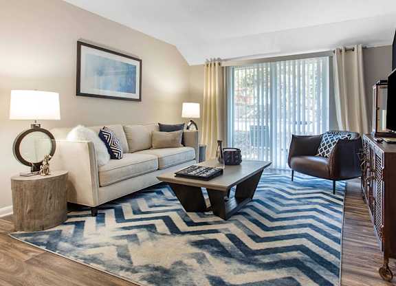 Living room at Cobalt Springs Apartment Homes in Taylors SC
