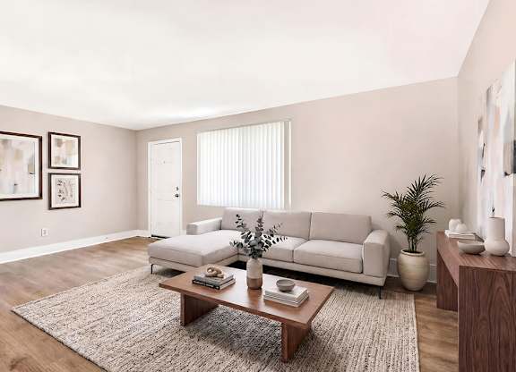 Living room entry at The Barrington in Silver Spring MD