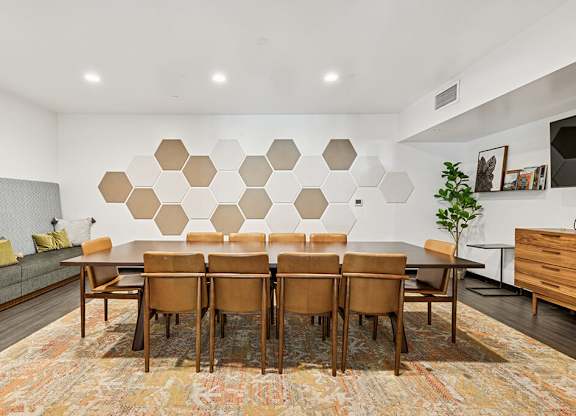 Lounge meeting room at Riverpark Apartments in Redmond WA
