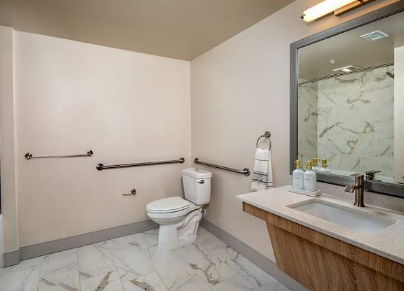 Sparkle Bathroom at Chroma Apartment Homes in Canoga Park CA