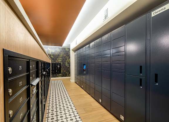 Mail Post Amazon Hub at Chroma Apartment Homes in Canoga Park CA