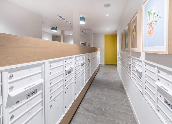 Mail Room at Embark Apartments in Fremont CA