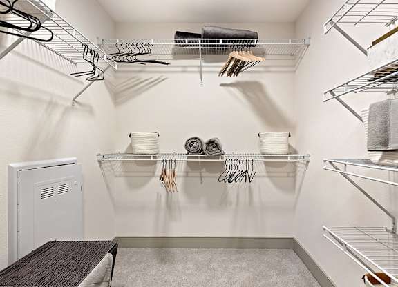 Spacious closet at Altitude Apartments in South San Francisco CA