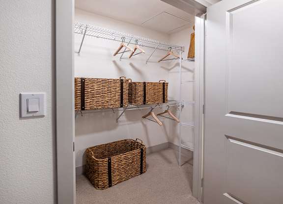 Large closet at The Wylden Apartments in Los Angeles CA