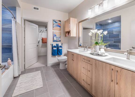 Model Azul Finish Package Bathroom at Vita Apartment Homes in Orange CA