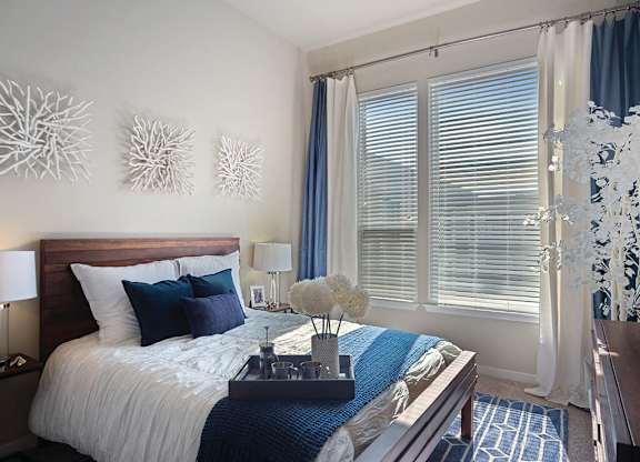 Bedroom at The Douglas Apartments in Denver