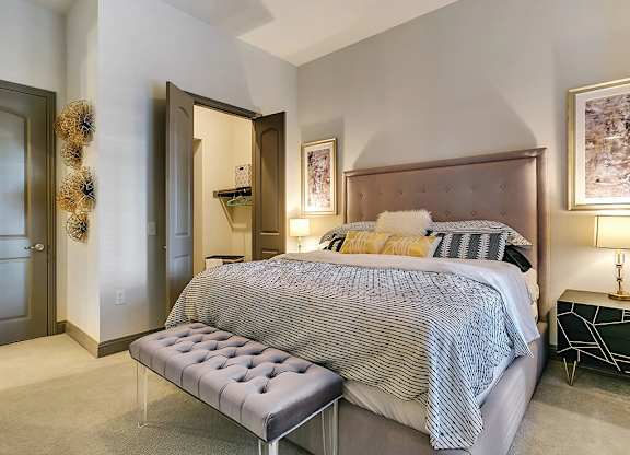 Model Bedroom at The Huntington Apartments in Plano TX
