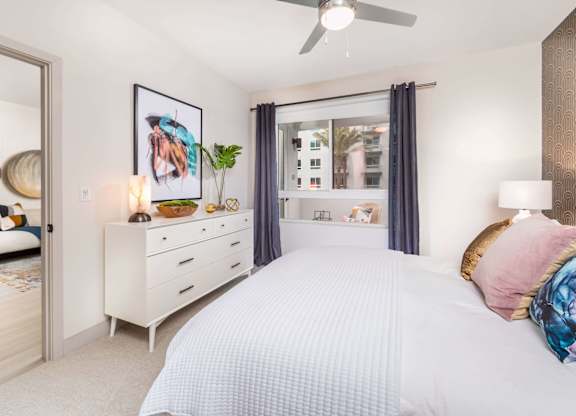 Model Bronze Finish Package Bedroom at Avel Apartment Homes in Orange CA