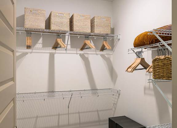 Model Closet at Wayfern Apartments in Sandy Springs GA