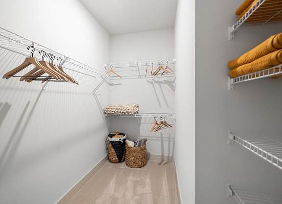 Model Concrete Design Package Closet at East Bend Apartments in Houston TX