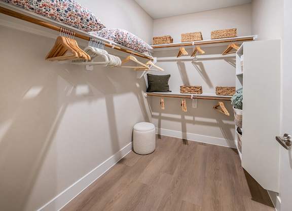 Model Gradient design package Closet at Heights at 1520 Apartments in Houston TX