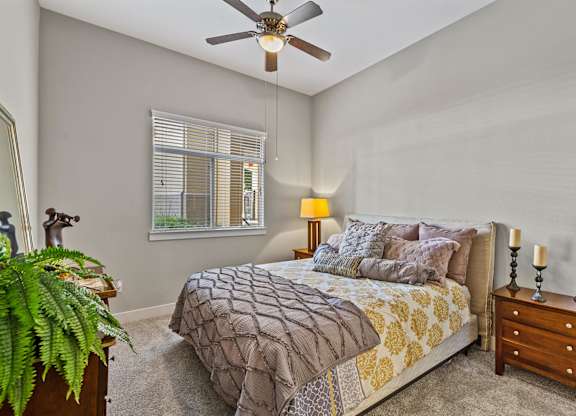 Main bedroom at Madison at Town Center Apartments in Santa Clarita CA