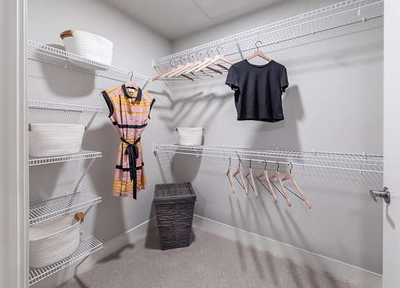 Spacious closet at Altitude Apartments in South San Francisco CA