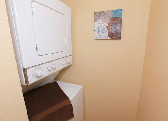 Washer and dryer at Sky Rock Apartments in Longmont CO