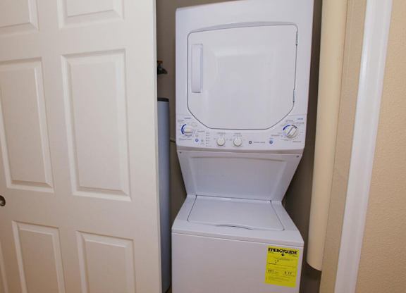 In unit laundry at Rock Peak on Sunset Apartments in Longmont CO