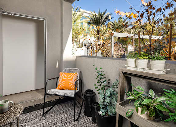 Model Pewter Patio at Chroma Apartment Homes in Canoga Park CA