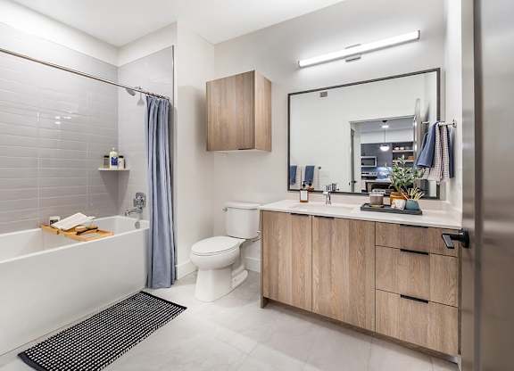 Bathroom at The Brynn Apartments in Kirkland WA