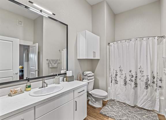 Bathroom at Madison at Town Center Apartments in Santa Clarita CA