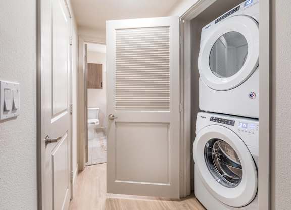 In unit Washer and Dryer at The Seaton Apartments in San Diego CA