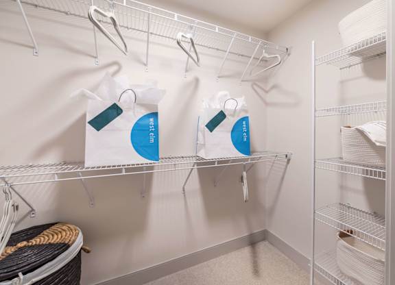 Oversized closet at Avel Apartment Homes in Orange CA