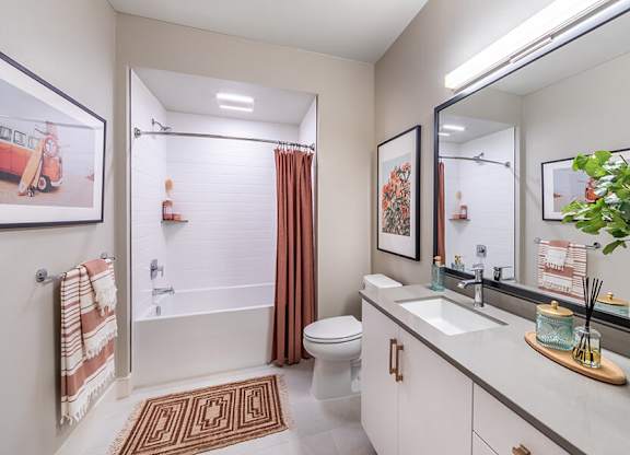 Bathroom at West Village Poway Apartments in Poway CA