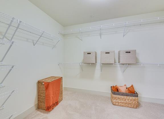 Model oversized closet at 808 West in San Jose CA