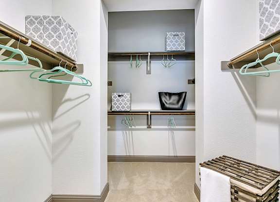 Model Oversized Closet at The Huntington Apartments in Plano TX