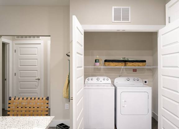 In unit laundry at Verge Apartments in Atlanta GA