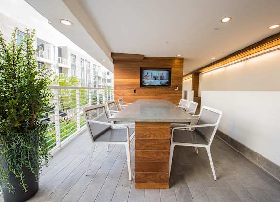 TV lounge at Apex apartments in Laguna Niguel CA