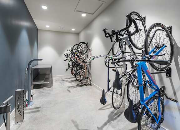 Bike Room at The Braydon Apartments in Napa CA