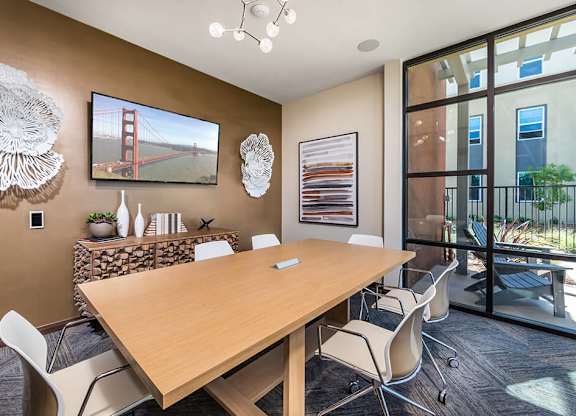 Coworking Conference Room 1 at The Braydon Apartments in Napa CA