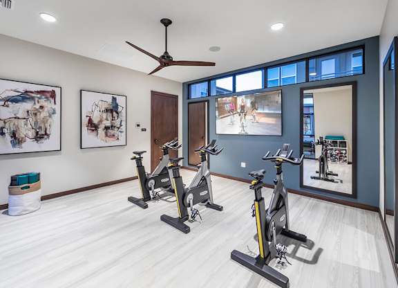 Fitness Center Bike room at The Braydon Apartments in Napa CA
