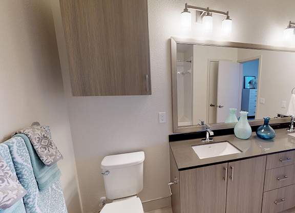 Model 2 Bed Blend Design Package Bathroom at The Braydon in Nap CA