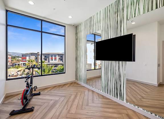 Fitness center studio at The Braydon Apartments in Napa CA