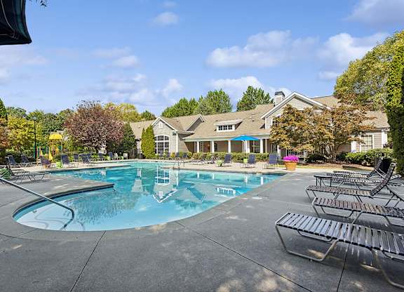 Pool deck at Lakeside Vista Apartments in Kennesaw GA
