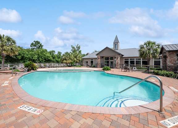 Outdoor pool at Fallbrook Ranch in Houston TX
