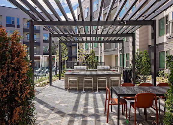 Pool Area BBQ at The Edley in Atlanta GA