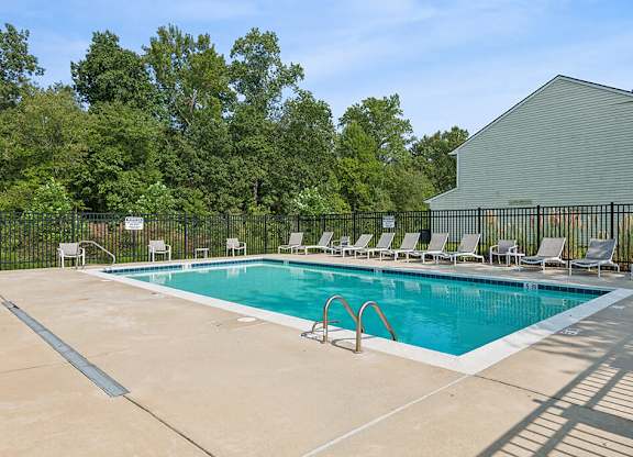 Outdoor pool at Broadwater Townhomes in Chester VA