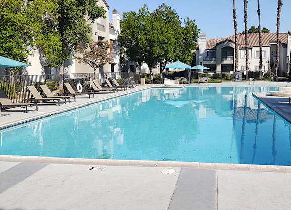 Pool at Deerwood Apartments in Corona CA
