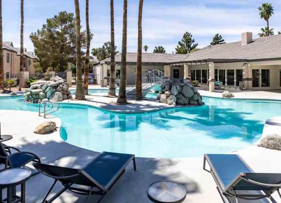 Outdoor pool at Kaleidocope Apartment Homes in Las Vegas NV